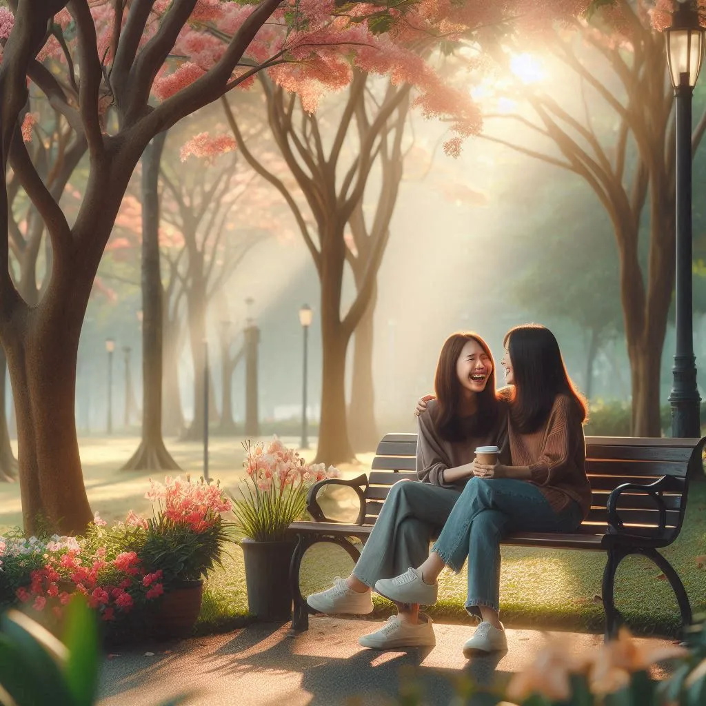 Friendship caption