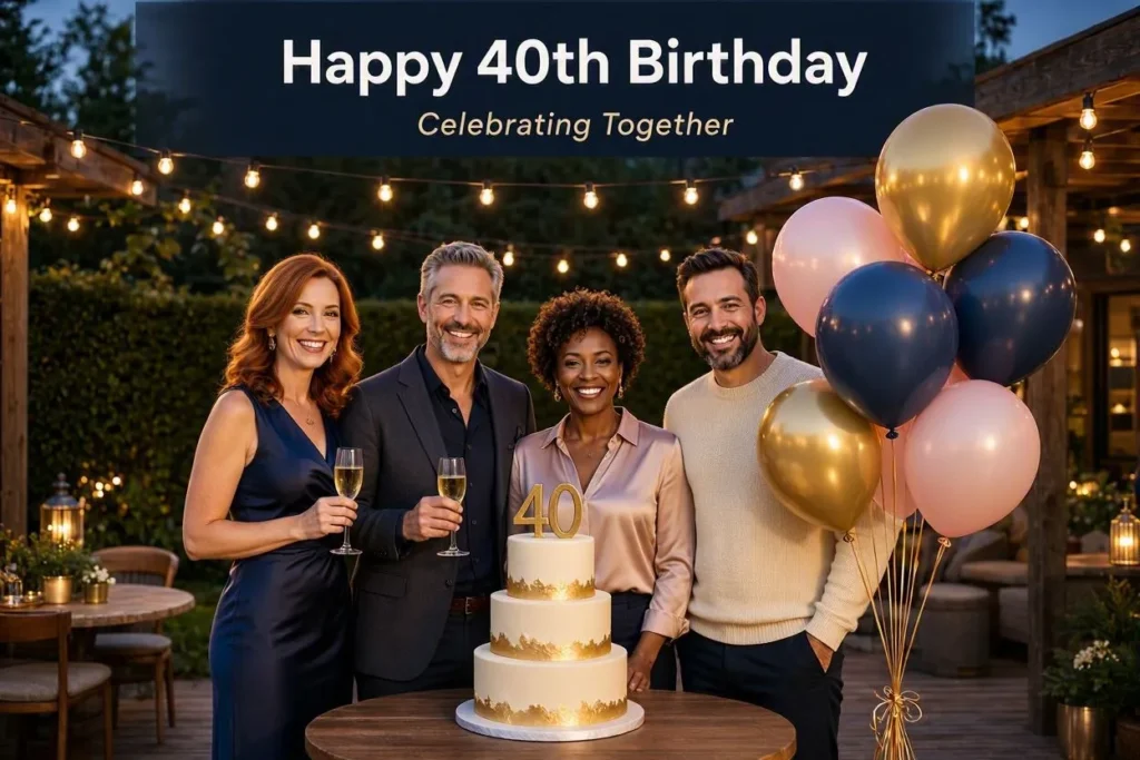 40th Birthday Caption
