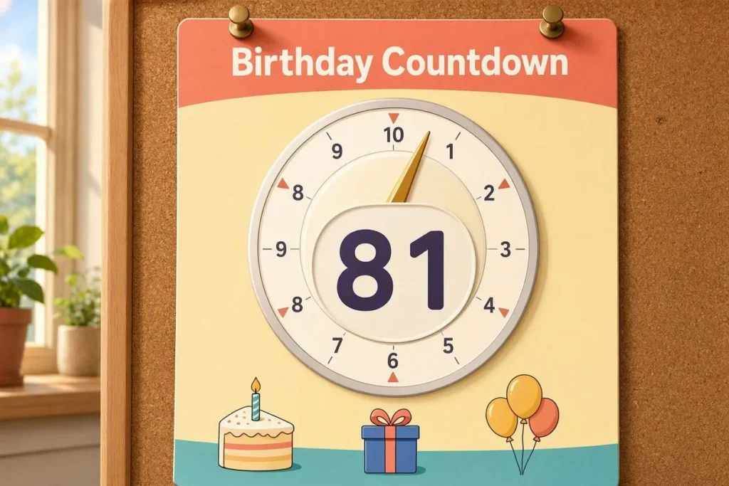 Birthday Countdown Captions